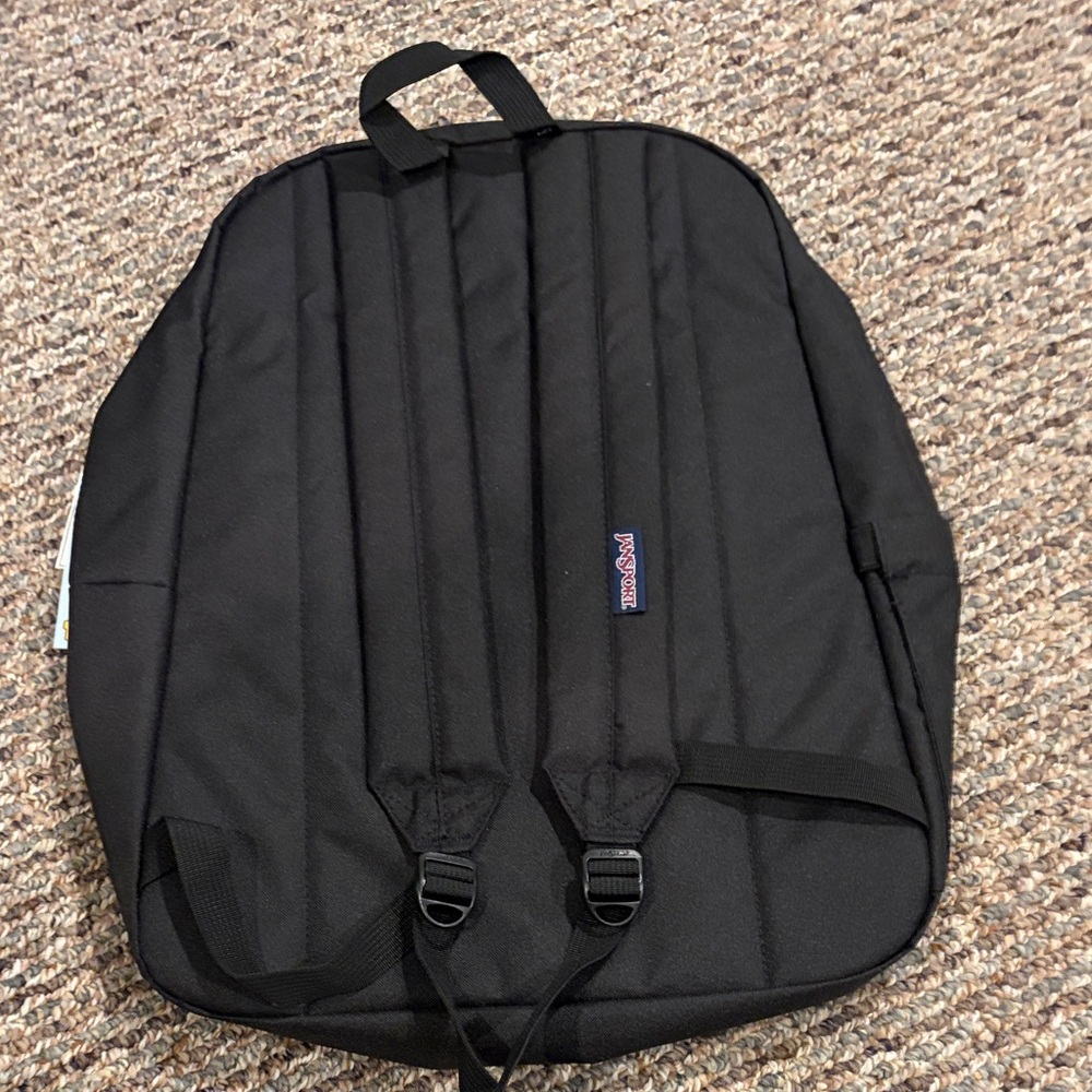 JanSport Classic Black Backpack Superbreak Plus - Picture 4 of 5